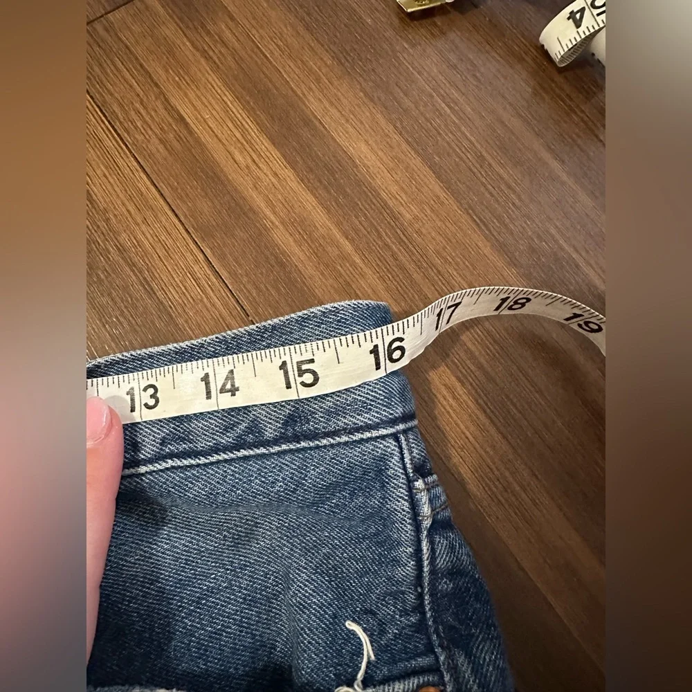 AGOLDE denim Jamie Straight Lowdown distressed organic cotton size 29 A073-778 - Picture 7 of 11